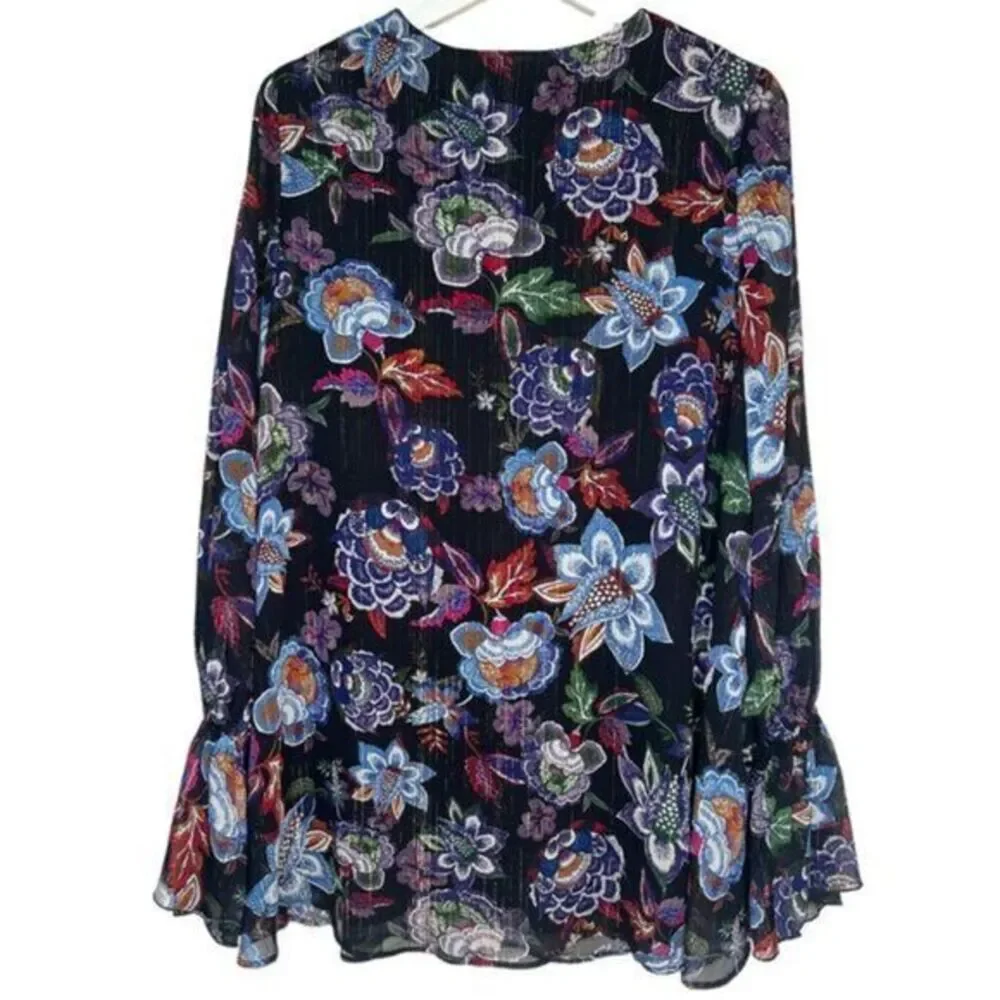 Show Me Your Mumu Perveen Pirate Lace‎ Up Tunic Women's Tunic Blouse Siz… - Picture 3 of 10